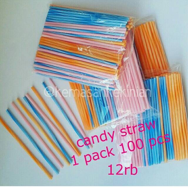 Candy straw sedotan unik export quality