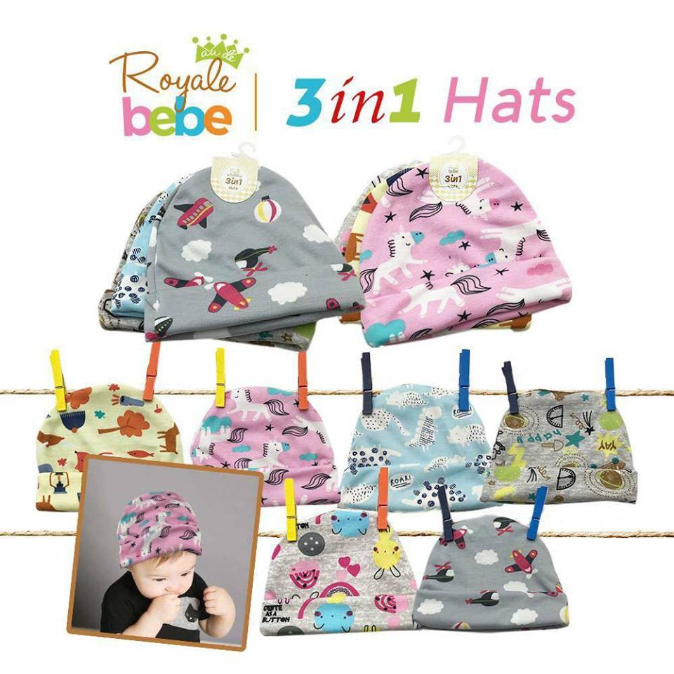 ROYALE BEBE TOPI 3 IN 1 / TOPI