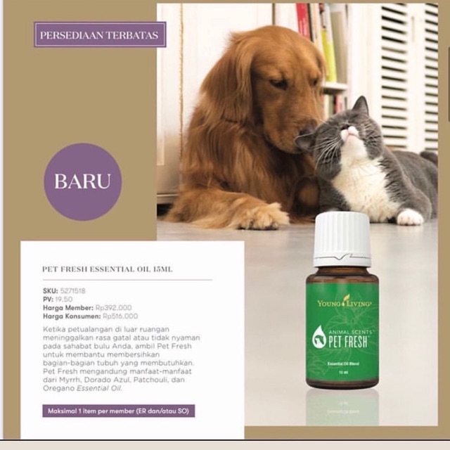 Jual Pet Fresh Essential Oil Hewan Indonesia Shopee Indonesia