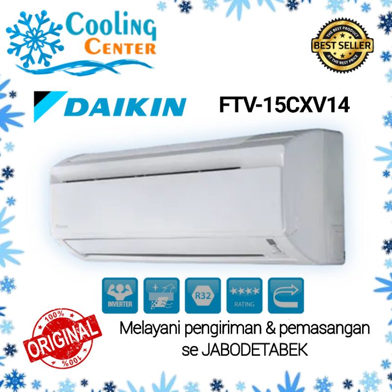 AC DAIKIN 1/2 PK FTV 15 MALAYSIA + PASANG INSTALASI