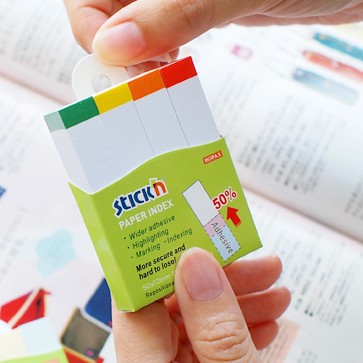 

Stick'n Paper Index (50x12 mm) 21611 Printed Tab Sticky Note