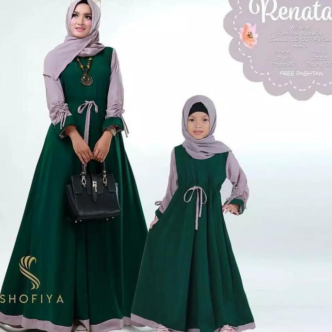BAJU COUPLE PESTA GAMIS COUPLE IBU DAN ANAK TERBARU RENATA