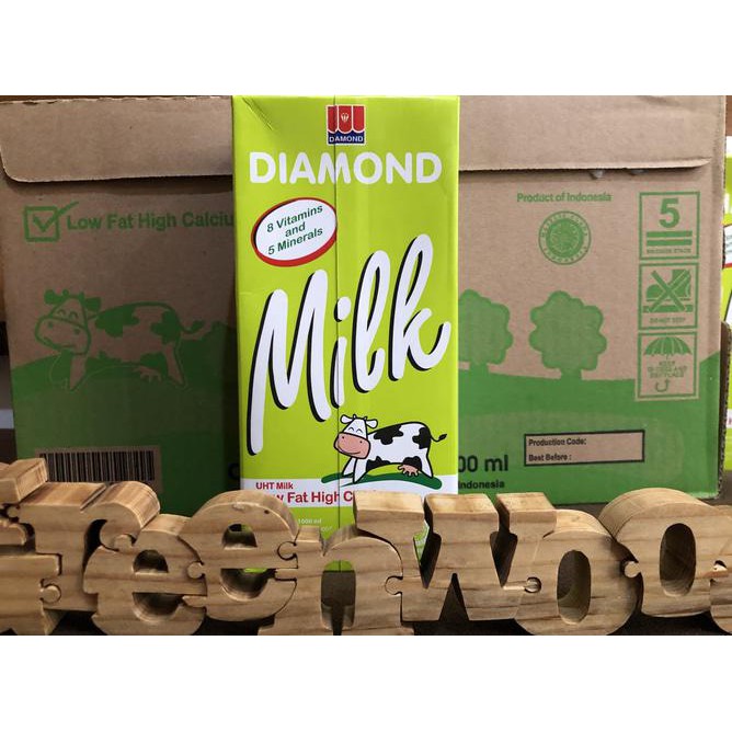 Susu Uht Diamond Low Fat (1 Liter)