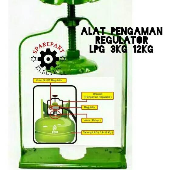 {Original} PENGAMAN PENGENCANG PENGUNCI REGULATOR TABUNG GAS LPG 12KG 3KG bisa COD
