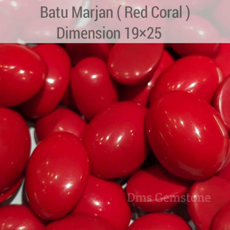 Batu Marjan Asli Natural | Red Coral Batu Akik Batu Permata