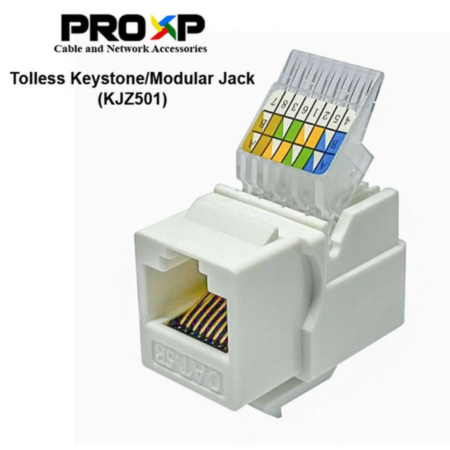 Modular Jack Keystone RJ45 Proxp Cat5e atau Cat6