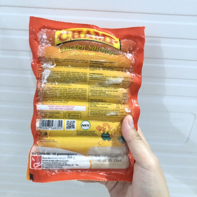 

Champ Sosis Ayam 500gr 15pcs