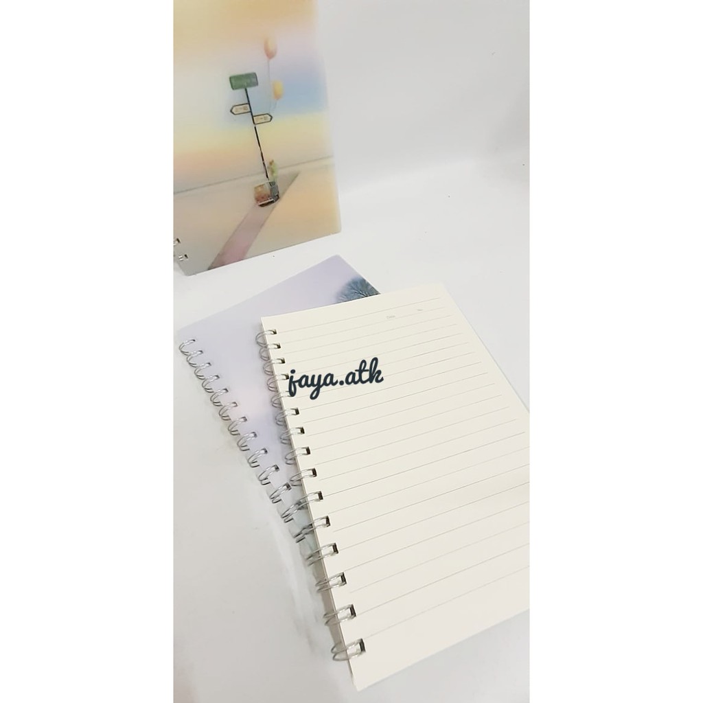 NOTEBOOK BUKU RING BUKU TULIS CATATAN BUKU DIARY NOTES A5 RING NOTEBOOK A5 MOTIF LUCU BAGUS