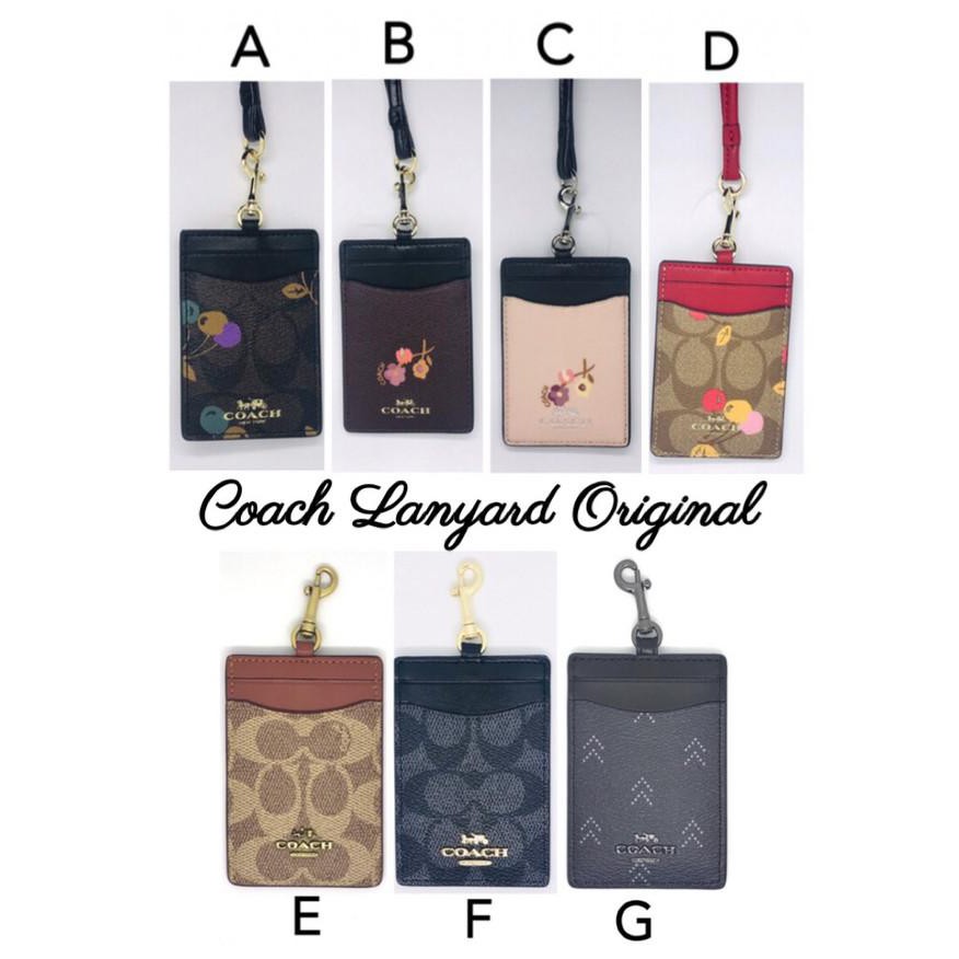 

Coach Signature Lanyard Id Card Holder Name Tag Lanyard Coach