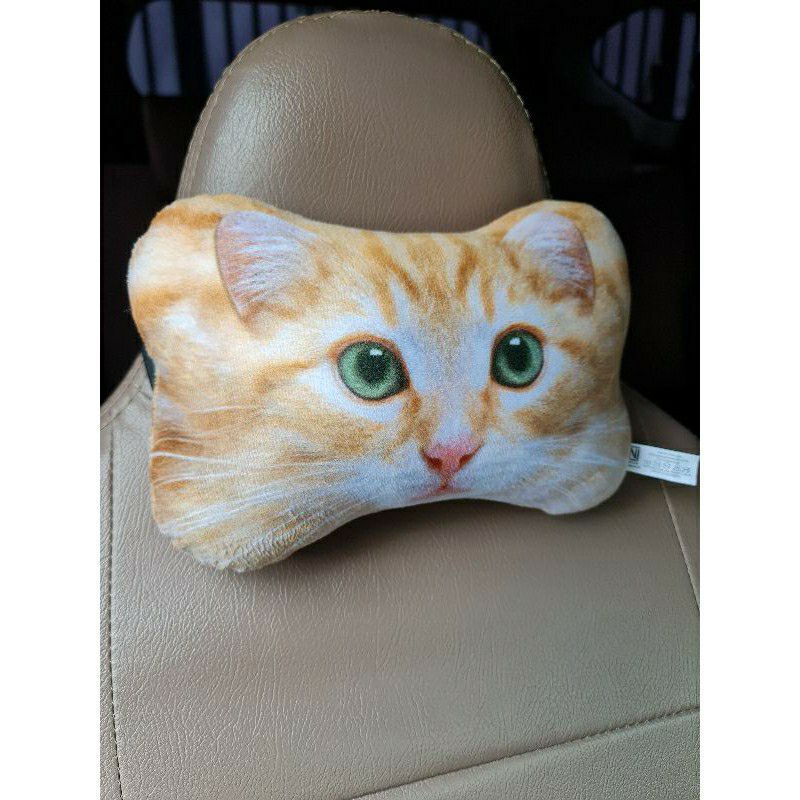 [ Bisa Bayar Ditempat] Bantal Mobil Kepala Kucing/Bantal Sandaran Leher