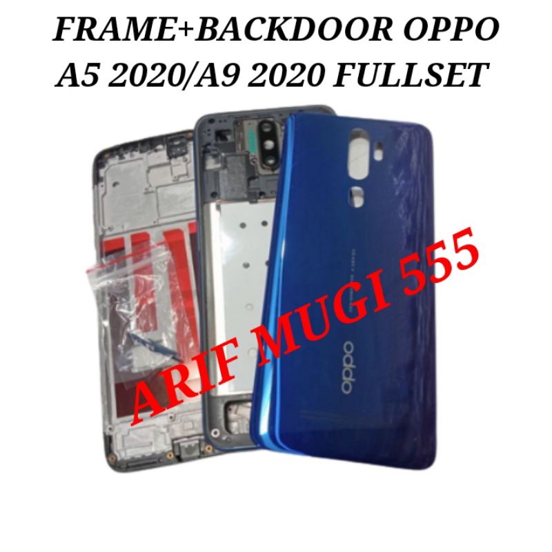 FRAME FULLSET BACKDOOR OPPO A5 2020/KESING CASING HOUSING BEZZEL BAZZEL OPPO A9 2020 ORIGINAL