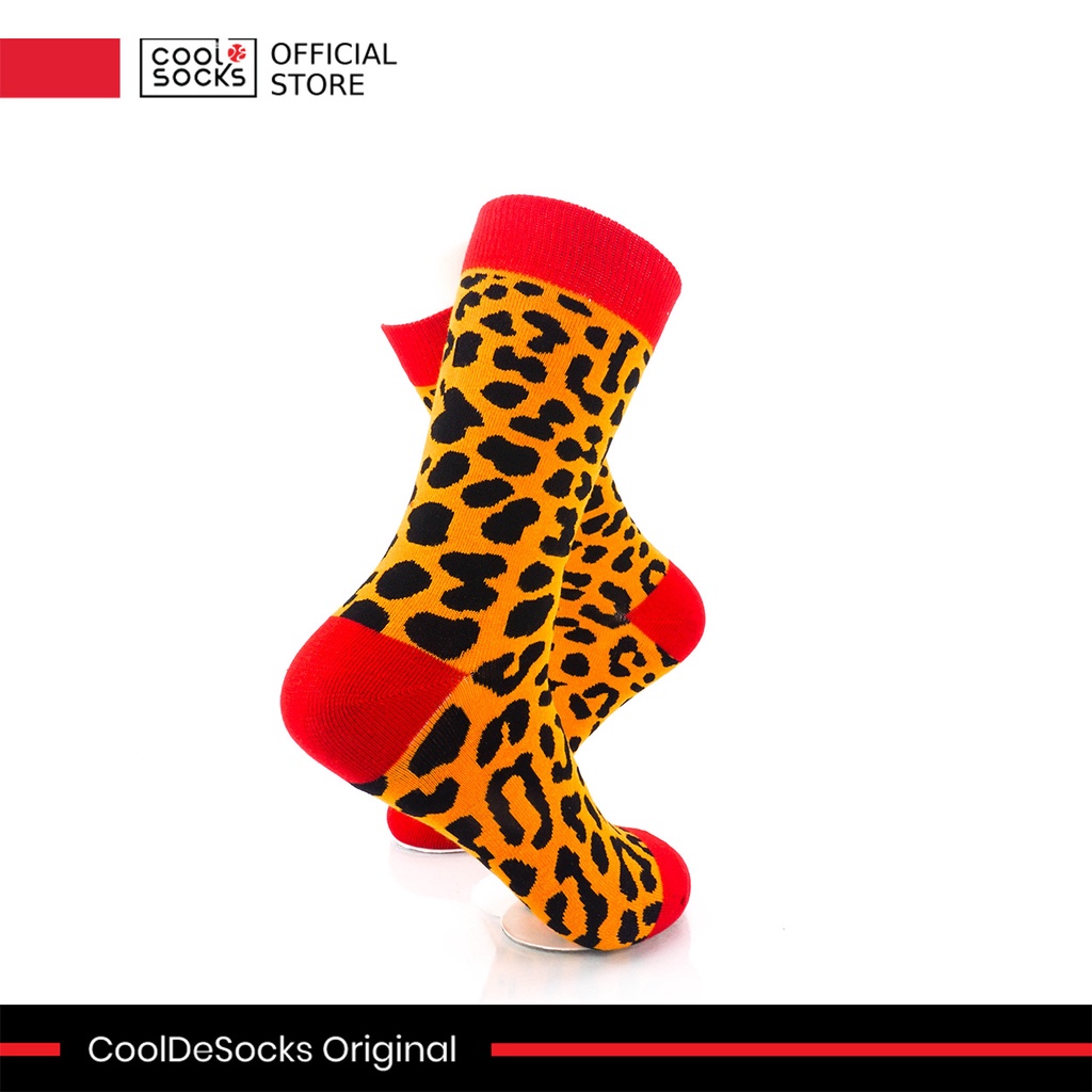 Kaos Kaki CoolDeSocks Original | Animal Pattern - Leopard