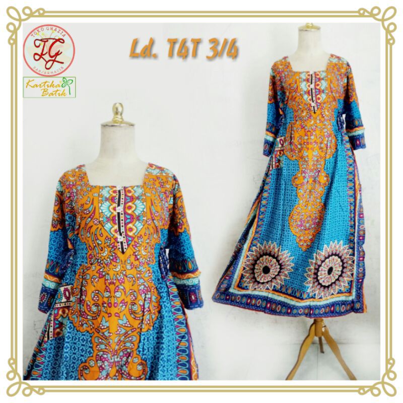 Kartika Batik Daster Longdress Lengan 3/4