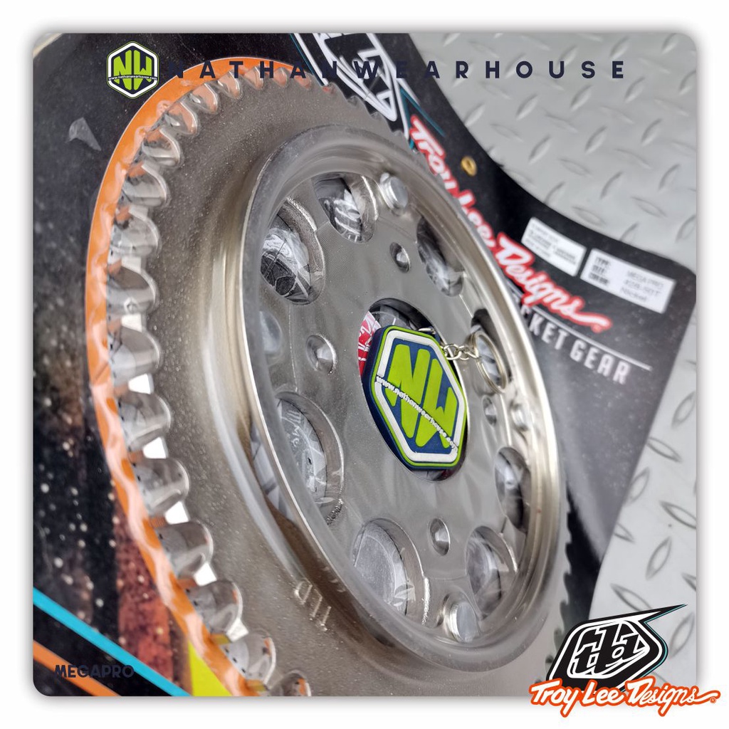 Gear Gir Sprocket Belakang Honda Mega Pro Megapro GL Max tiger Sonic Verza 428 50T - 55T TLD