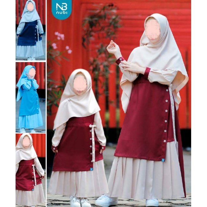 SET COUPLE KAMIL KAMILA SET GAMIS DAN SET KOKO ANAK