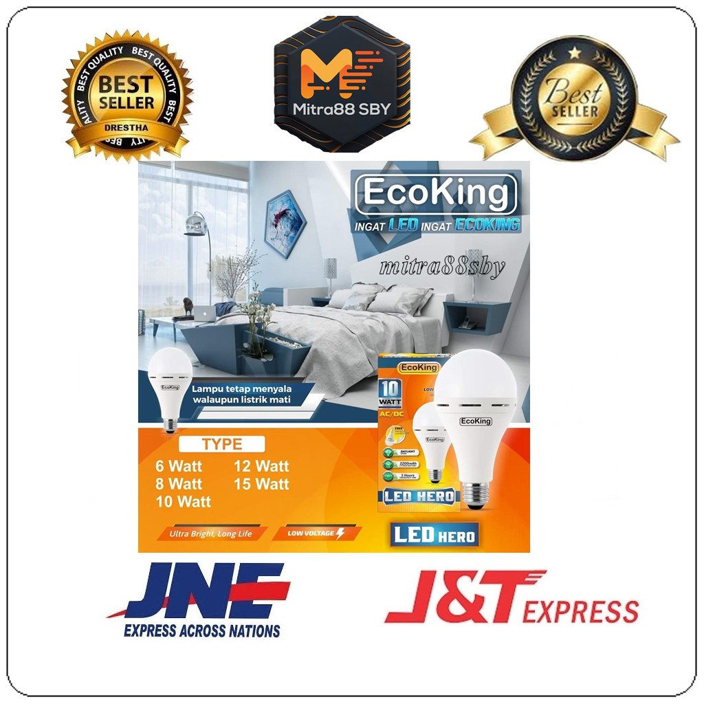 Mitra88sby lampu emergency led bulb hero Ecoking ( emergency lamp led )
