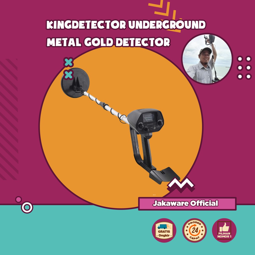 UNDERGROUND METAL GOLD DETECTOR ALAT PENDETEKSI LOGAM BESI EMAS PENCARI PELACAK SENSOR GENGGAM BAWAH