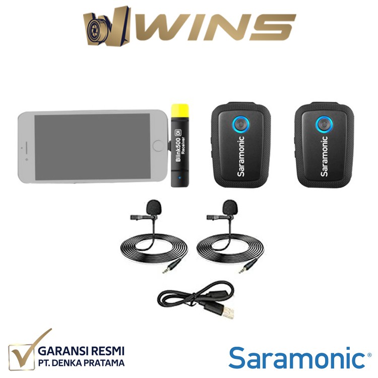 Jual Saramonic Blink 500 B4 2 Person Wireless Microphone For Ios