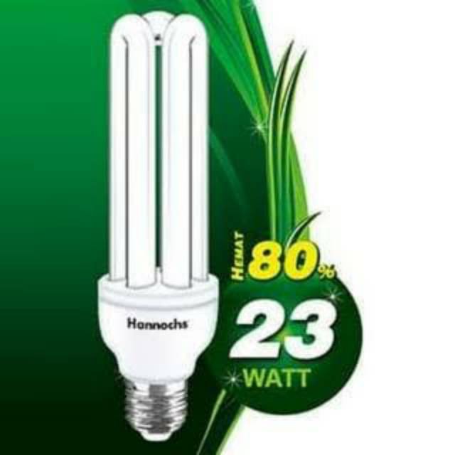 Lampu Hannochs 23 Watt 3U Garansi 1 Tahun / Lampu Ruangan Murah / Lampu PLC