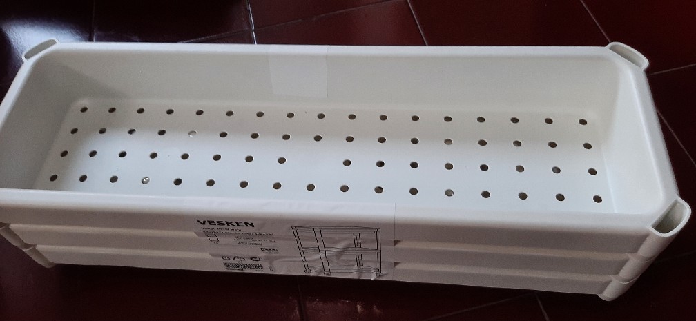 Troli Dapur / Troli Kamar Mandi Serbaguna, Peralatan Kamar Mandi 54cm  Putih Ve1470