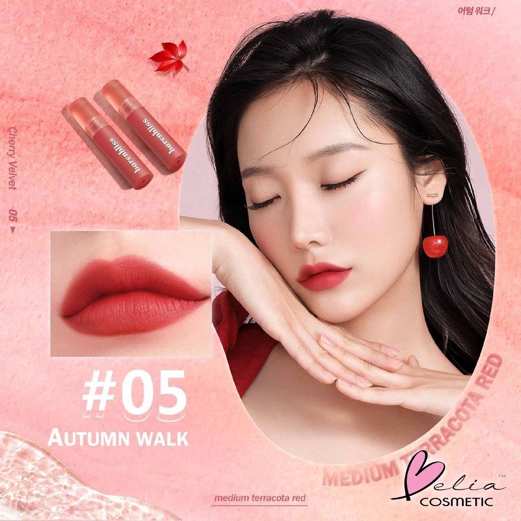 ❤ BELIA ❤ BNB barenbliss Cherry Makes Cheerful Lip Velvet korea Lipcream | Lip Cream Korea | Lip Velvet