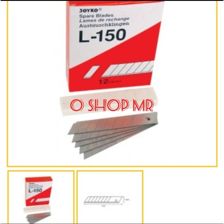 

Isi Mata Pisau Pemotong Kertas / Cutter Blade Joyko L - 150