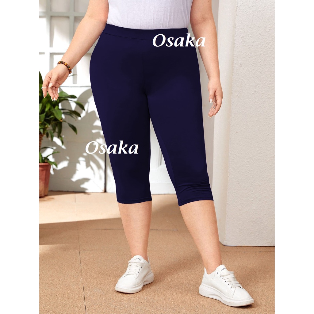 Celana Pendek Legging  3/4 short setrit untuk Wanita bahan ADEM Super Stretch leging lejing leggings Strit senam Celamis shot sot dalaman olahraga lari berenang STD JUMBO