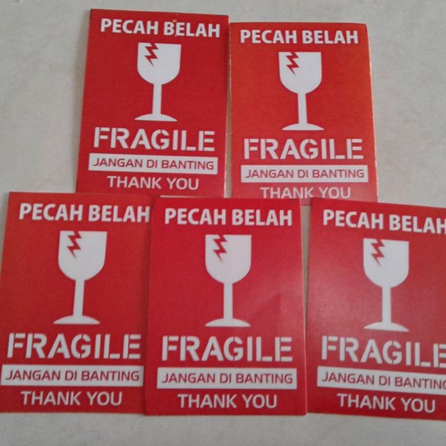 

STIKER FRAGILE LOGO GELAS PECAH - STIKER FRAGILE 4x6