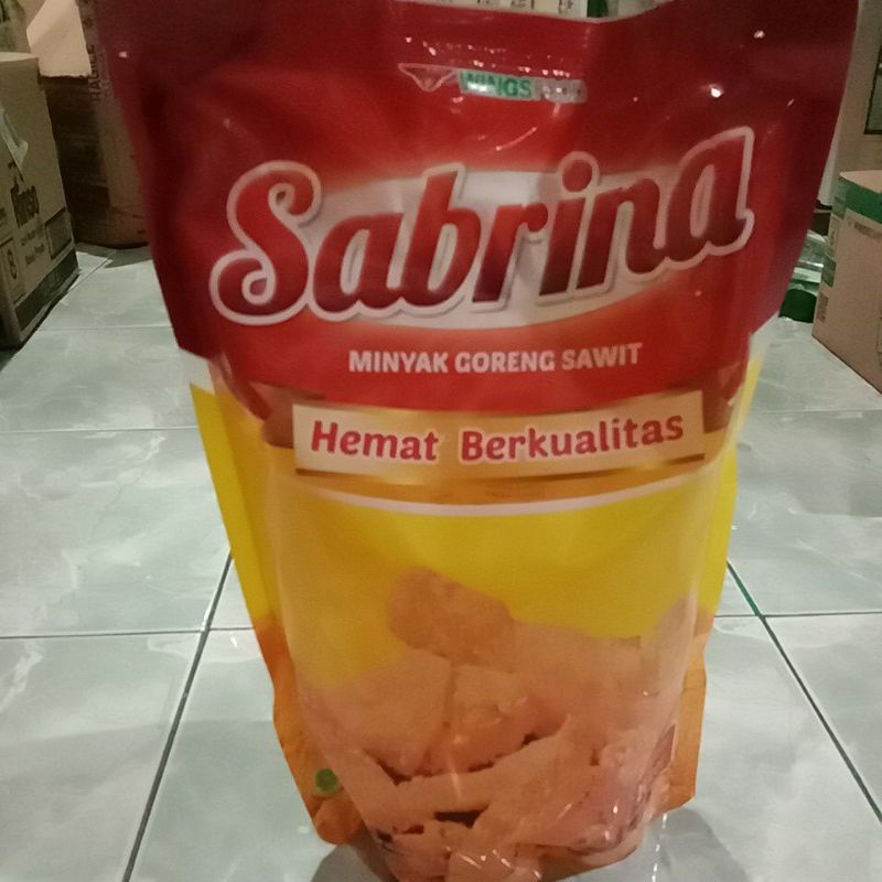 

Minyak goreng Sabrina 1lt/2lt