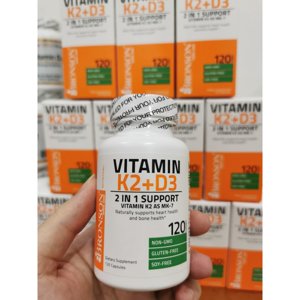 Jual BRONSON Vitamin K2 + D3 120 pcs Shopee Indonesia