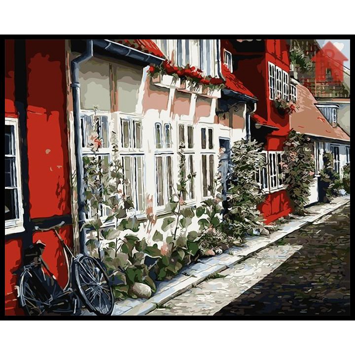 

Diy - Set Melukis / Painting By Number Kit - Town 40X50Cm. Part-1