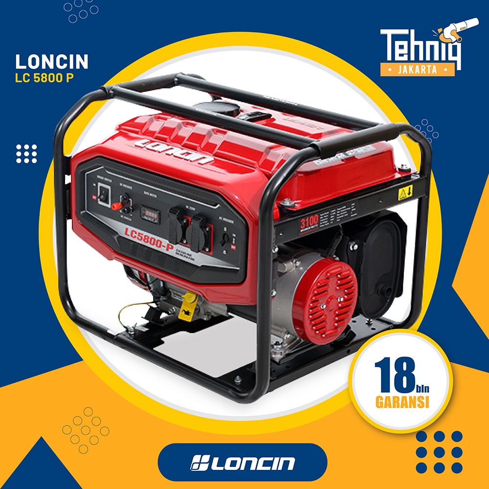 Generator Genset Listrik Bensin LONCIN LC 5800-P Performance Series 3100 Watt