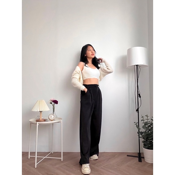 ASOKA Bora Pants - Celana Kulot - Celana Wanita - Wide Leg 2101