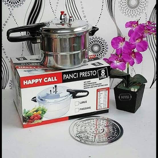 PANCI PRESTO 8 LITER HAPPY CALL WAJAN PRESTO KOKO / PRESSURE COOKER JUMBO HAPPY CALL