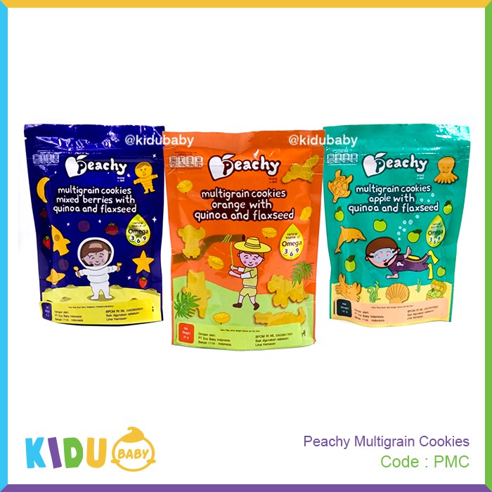 Peachy Multigrain Cookies Snack Sehat Bayi Cemilan Sehat Bayi &amp; Anak Kidu Baby