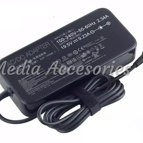 Adaptor Charger Original Asus ROG G750 19.5v - 9.23A 180W DC. 5.5x2.5 Asus ROG TUF FX505GD FX505GM FX705GD FX705GE, ROG Huracan G21CN; ROG Strix GL504GM, ROG Strix Scar II GL704GM G750JW-DB71- ROG ZephyrusSGX531GM,ROGGU501GGU501GM90XB00EN  G750JW-T4057H