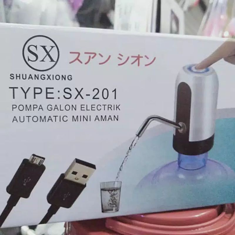 POMPA GALON ELEKTRIK SX 201 DAN TUMMY