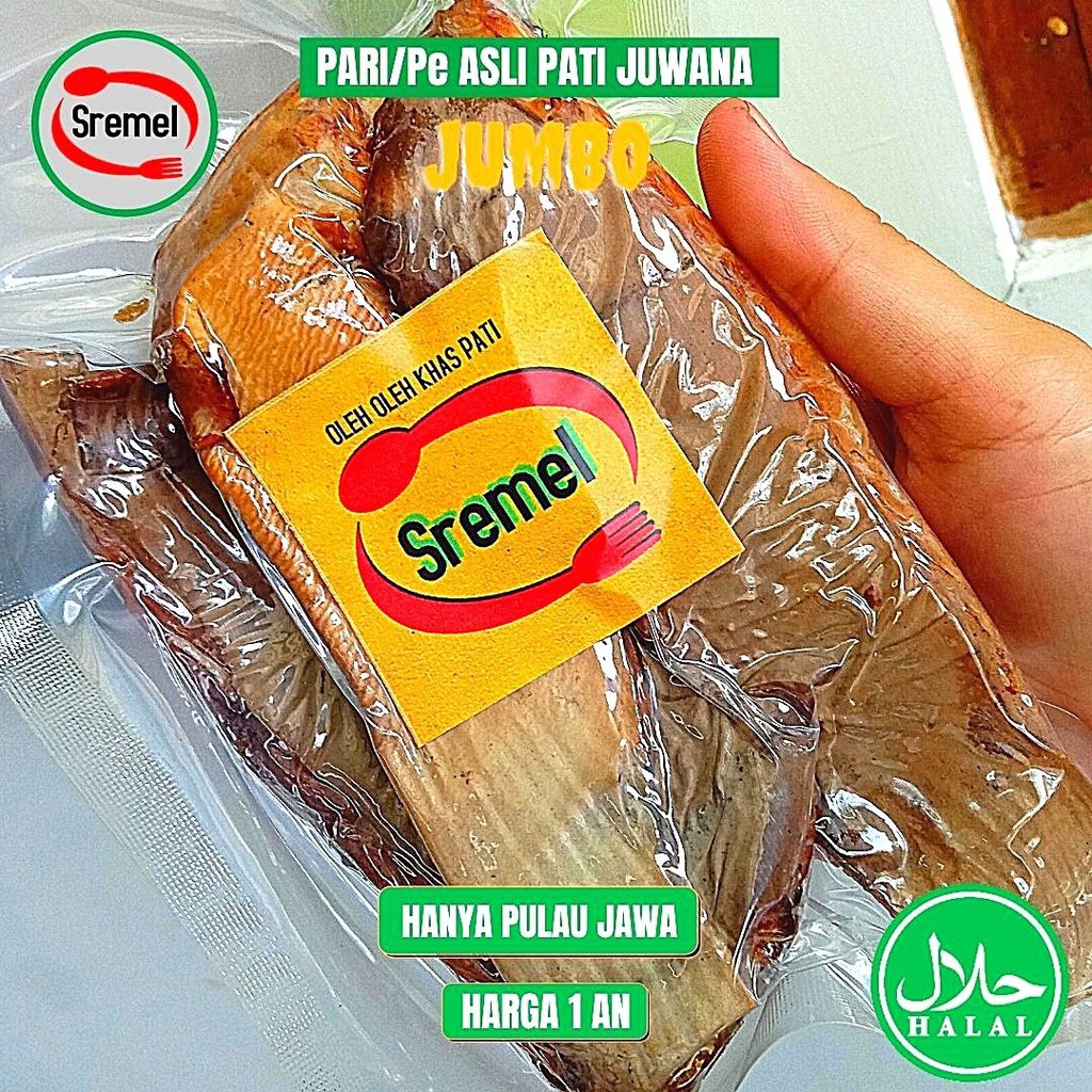 

Ikan Asap Pari Vacum Jumbo 1 Kotak Isi 5