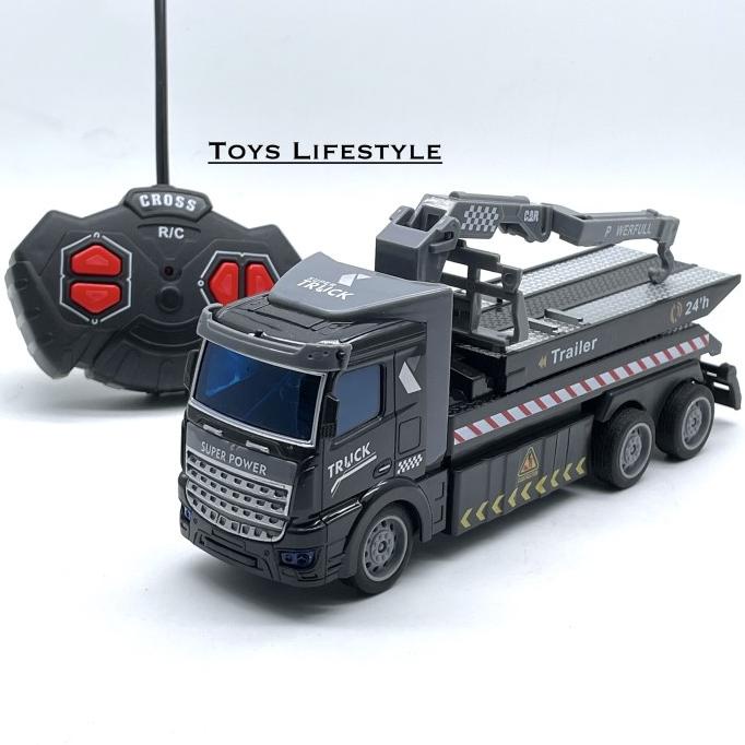 Jual MAINAN MOBIL TRUK RC REMOTE CONTROL TRUCK TRAILER TOW TRUCK CARGO