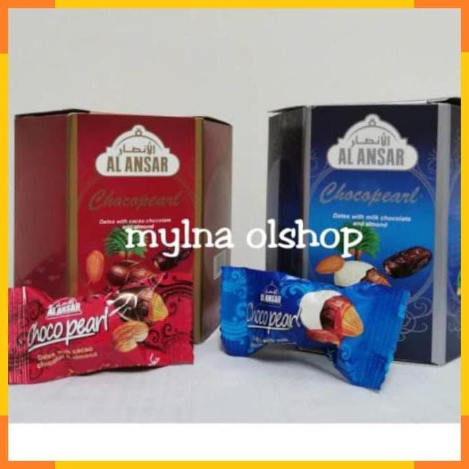 Buruan Serbu 250 Gr Al Ansar Chocopearl Coklat Kurma Isi Almond Madinah Choco Pearl