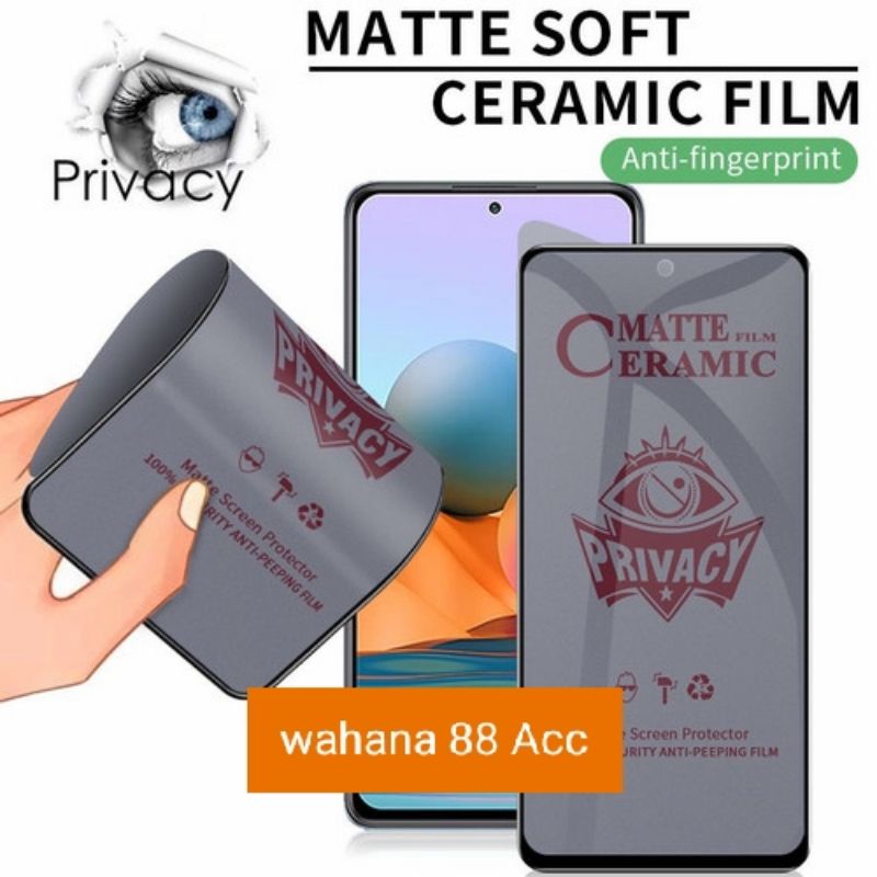 tempered glass cramik matte spy (Samsung M02/Samsung M02s/Samsung M10/Samsung M10s/Samsung M20)