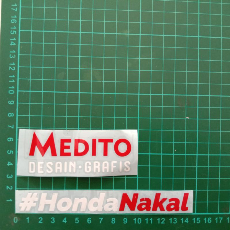 Sticker Cutting Honda Nakal