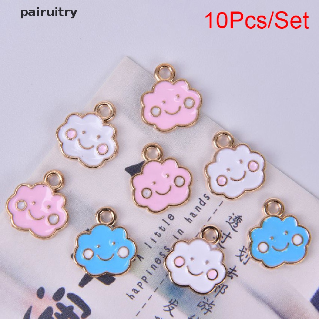 10pcs / Set Liontin Bentuk Awan Bahan Alloy Untuk Membuat Perhiasan