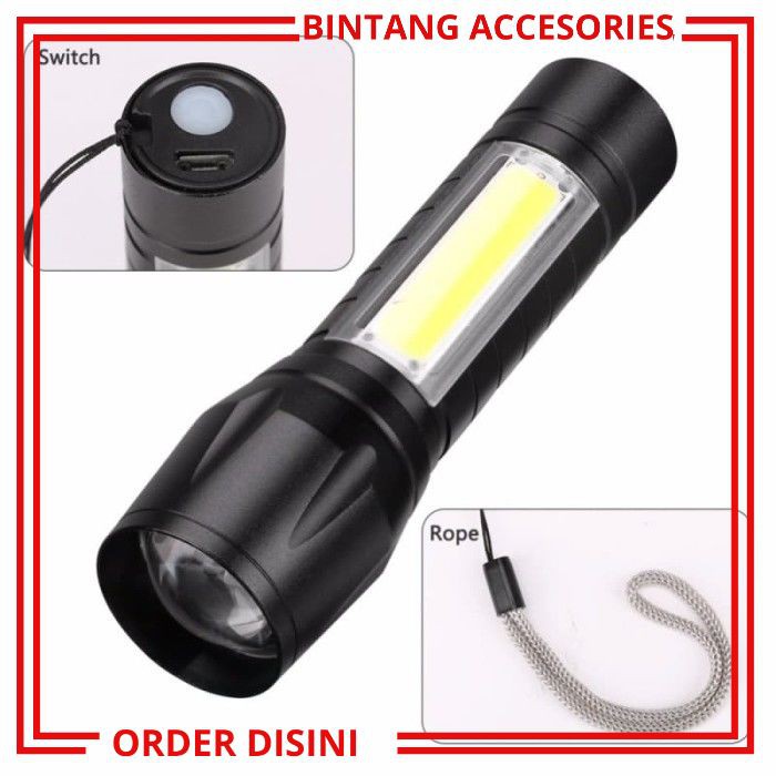 W795 SENTER LED LAMPU SENTER PAKET SENTER POLISI LAMPU SENTER LAMPU CAMPING LAMPU BATRE SENTER