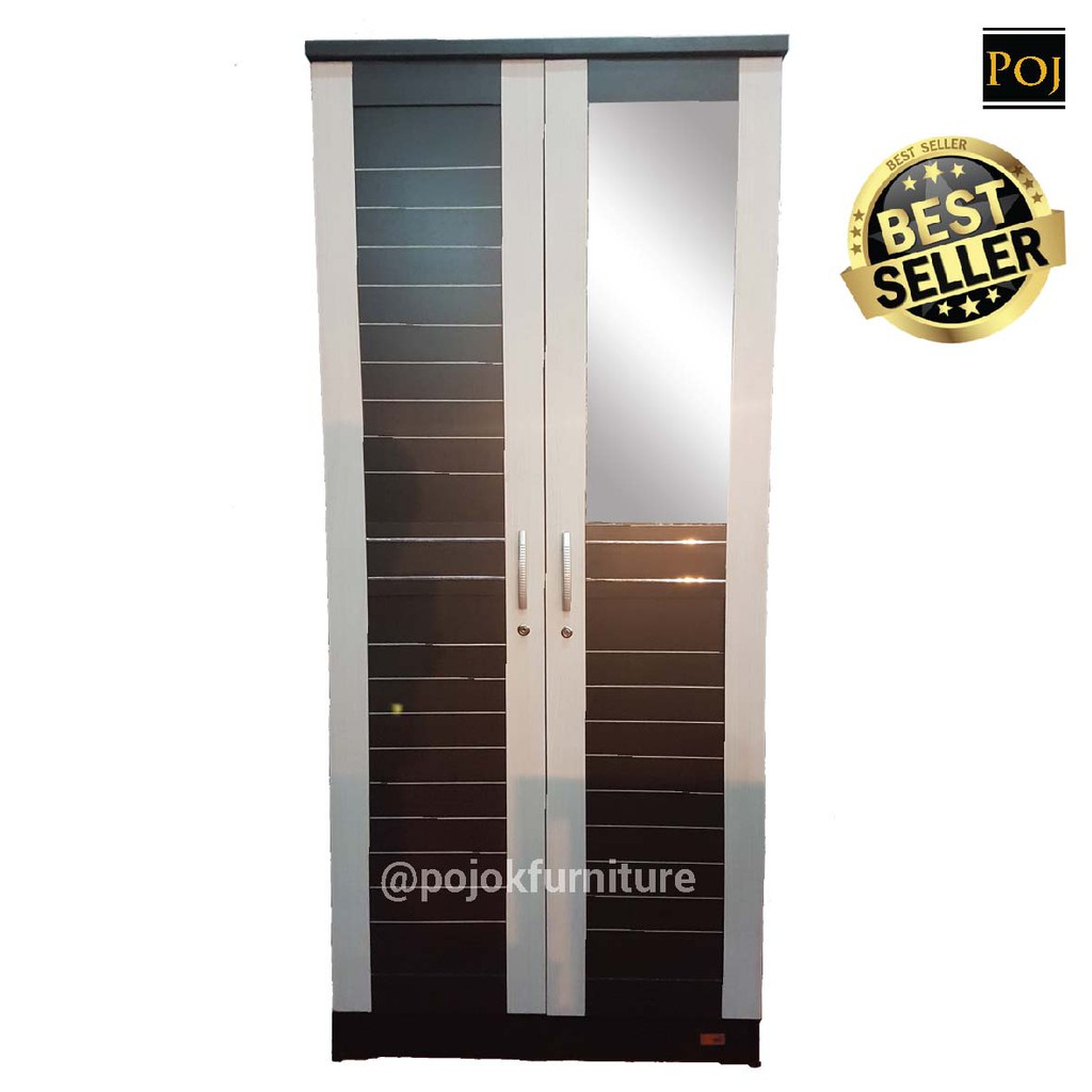 TERLARIS Lemari Pakaian 2 Pintu Cermin OSK 2P TERLARIS Lemari Pakaian 2 Pintu Cermin OSK 2P