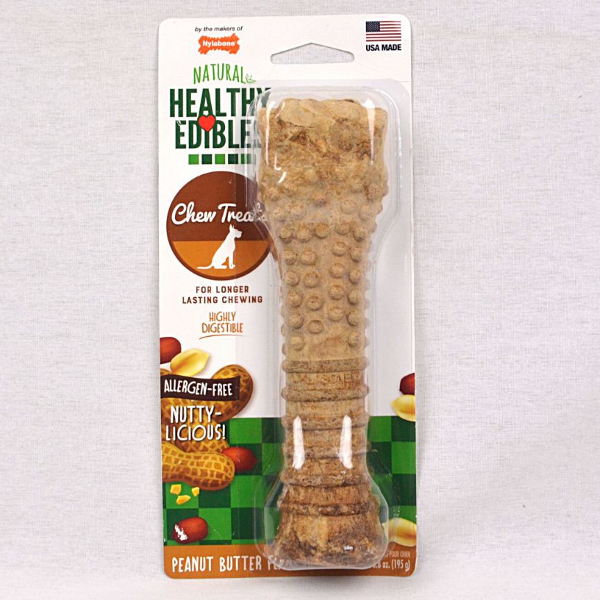 

NYLABONE Snack Anjing Healthy Edibles Peanut Butter SOUPER 195g