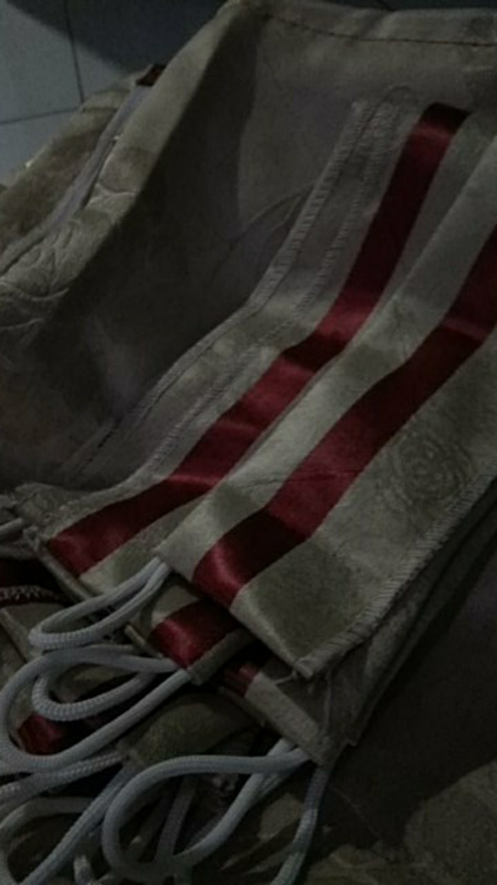 Gorden Blackout Import Bludru Embosh Kombinasi Model Smokering Ukuran Tinggi 230 Cm Lebar 140cm