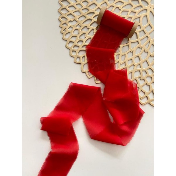 

LUNAR YEAR RIBBON - wedding ribbon / calligraphy ribbon / vows ribbon / pita buket / pita vow