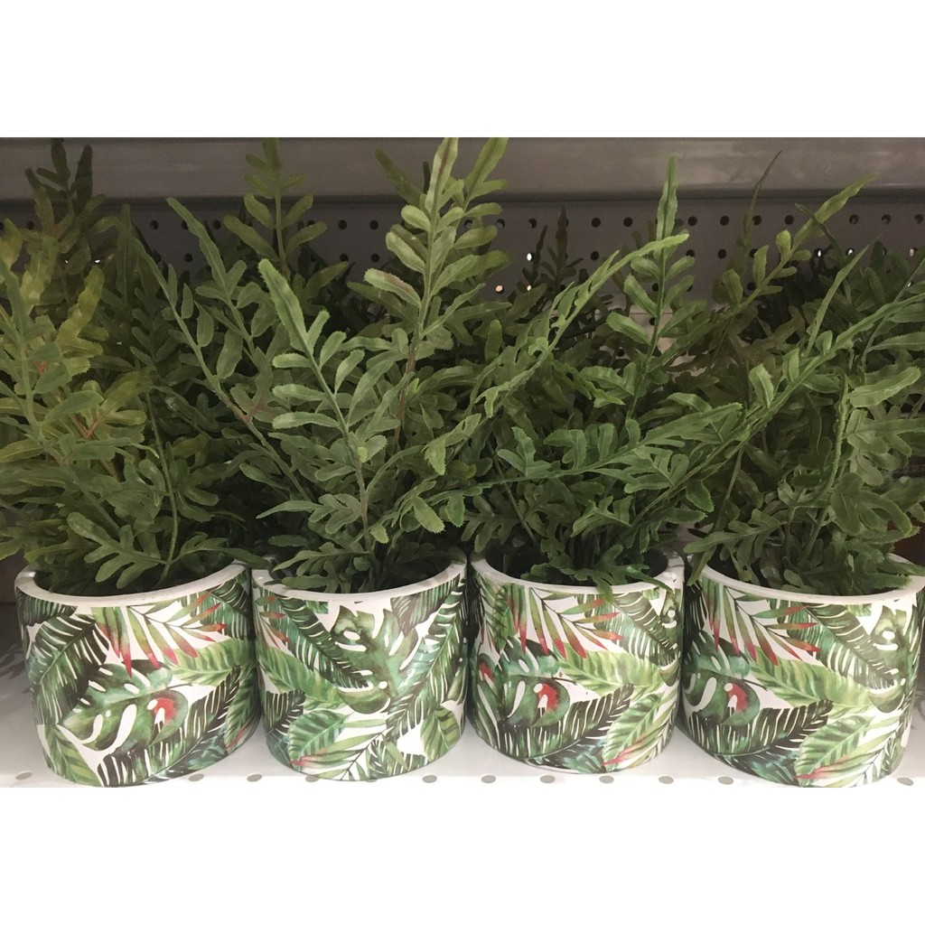 Arthome tanaman artificial fern dengan pot