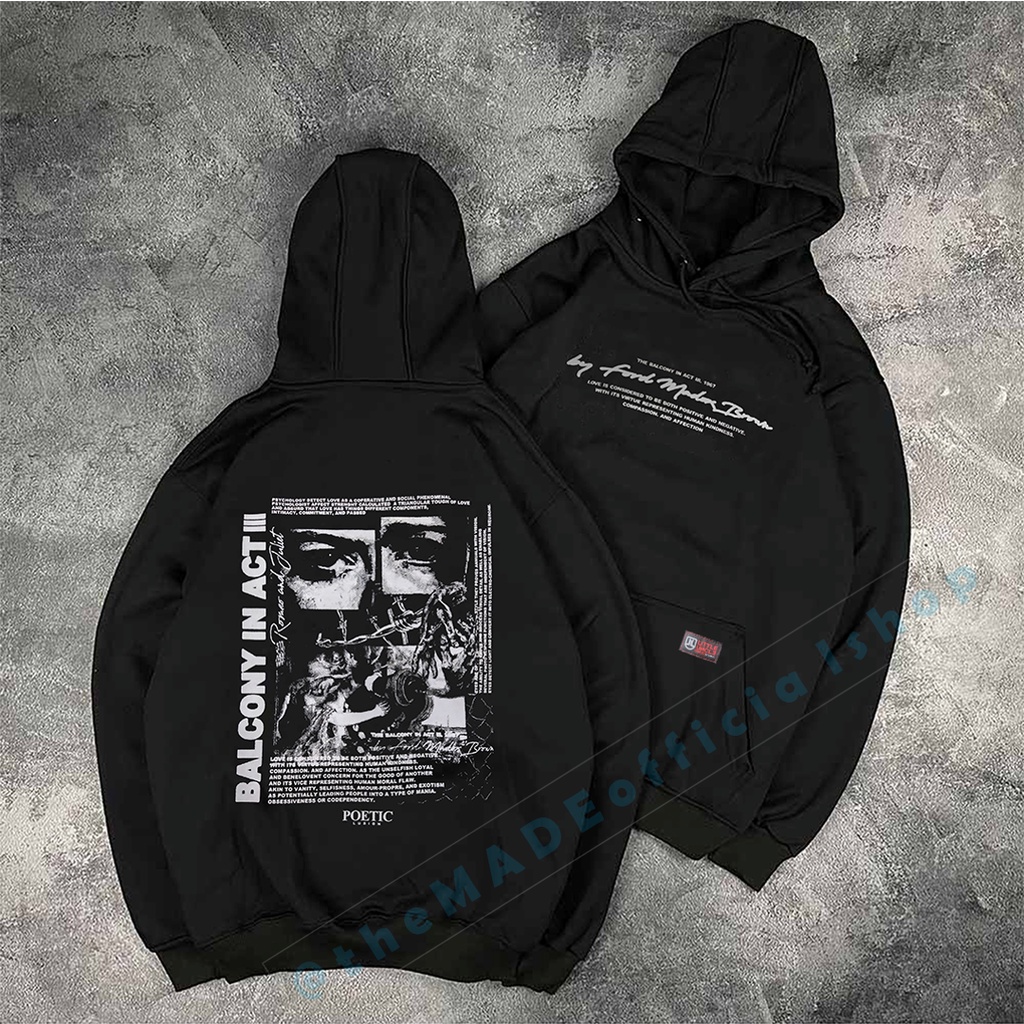 Hoodie Aesthetic Font Metal Motif Sosial Kultur (Social Culture) / Jaket Sweater Hoodie Pria Keren Sweater Wanita Aesthetic Motif Guardian Angel Sayap Malaikat